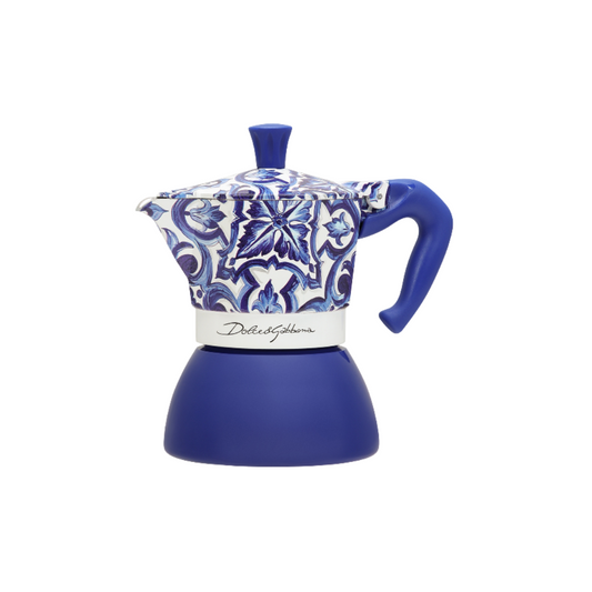 Bialetti X Dolce&Gabbana Blå Medelhavsmoka Induktion - Tiny Lux