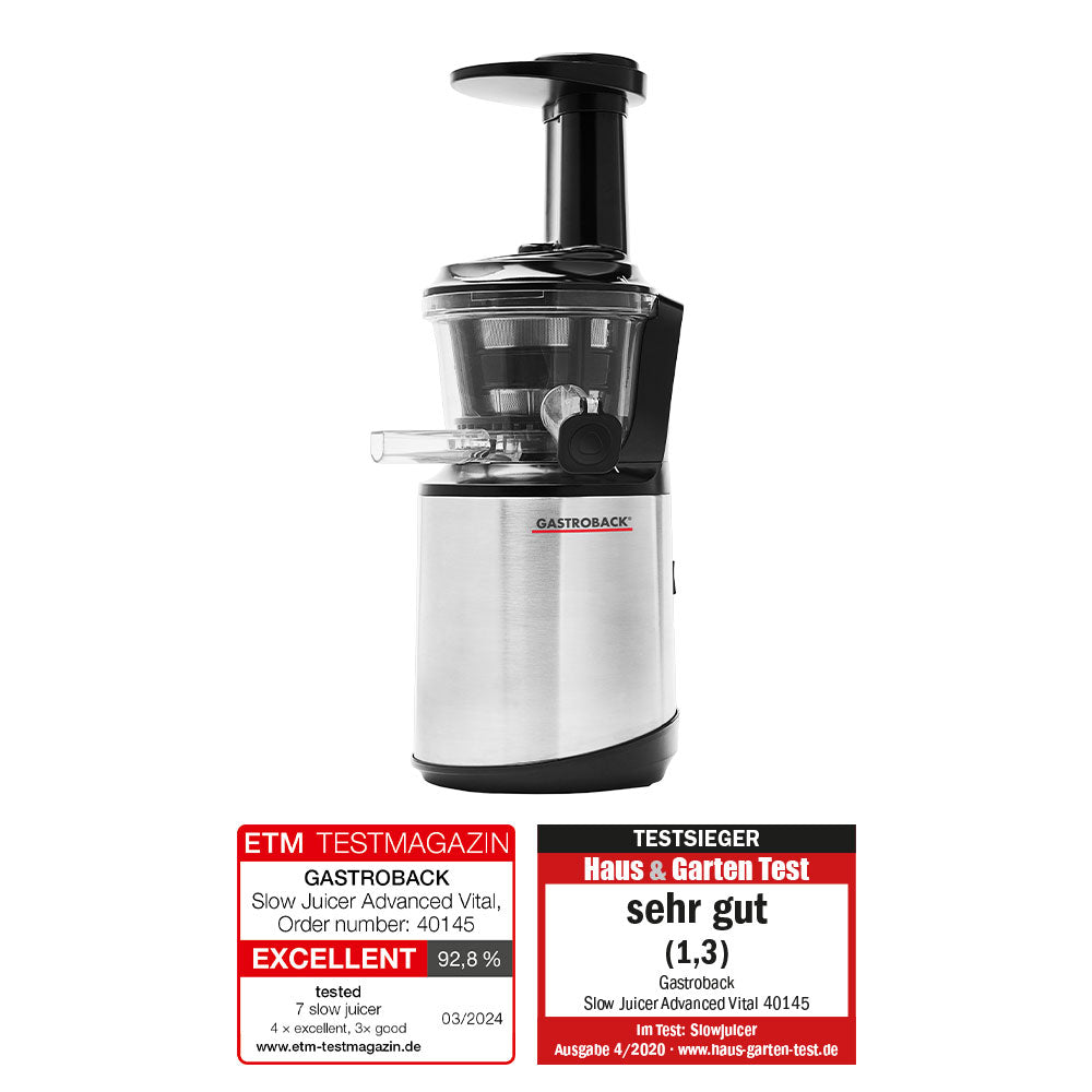 Gastroback Slow Juicer Advanced Vital 60145 cold press masticating juicer