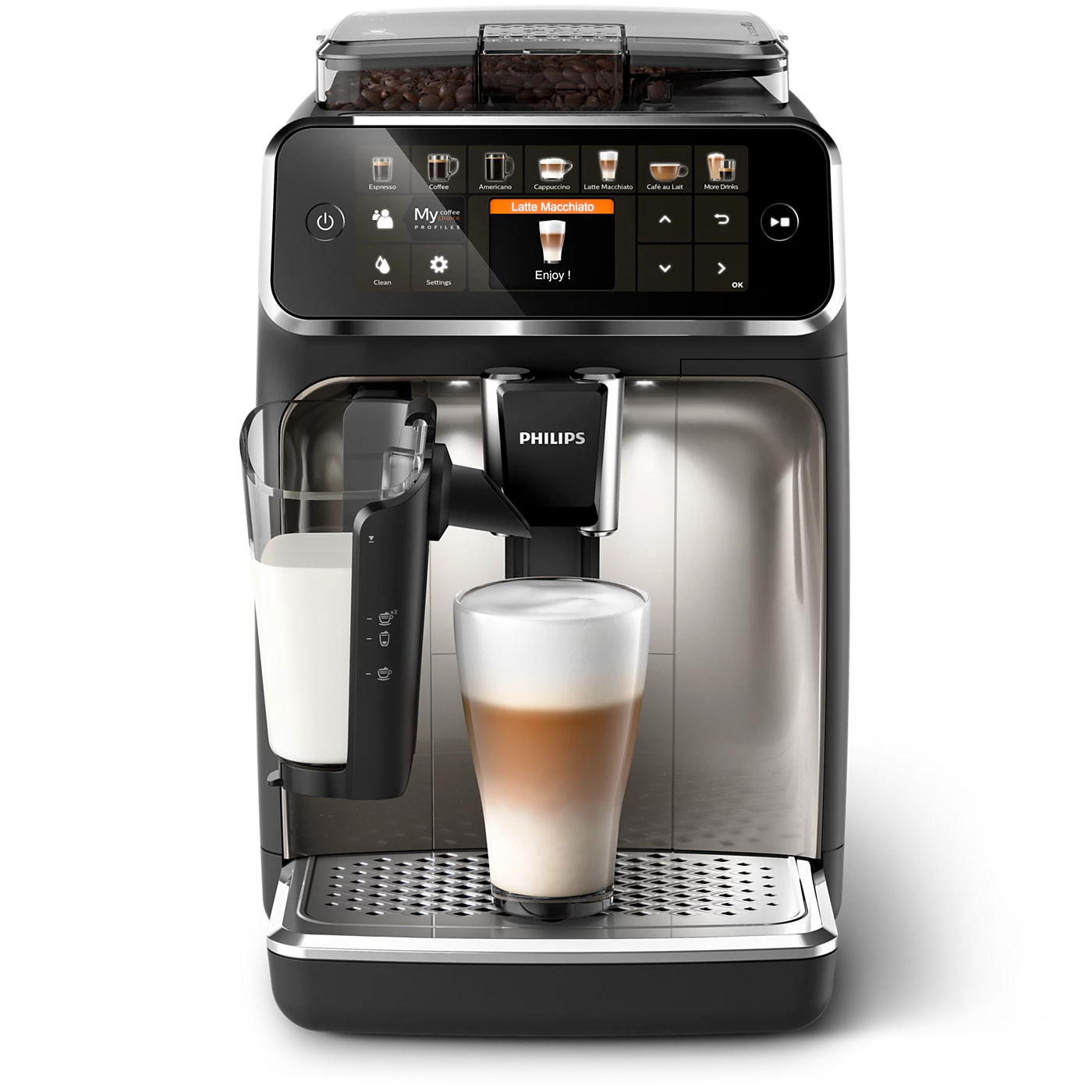 Philips EP5447/90 Cafetera Espresso Serie 5400 Negro Cromado