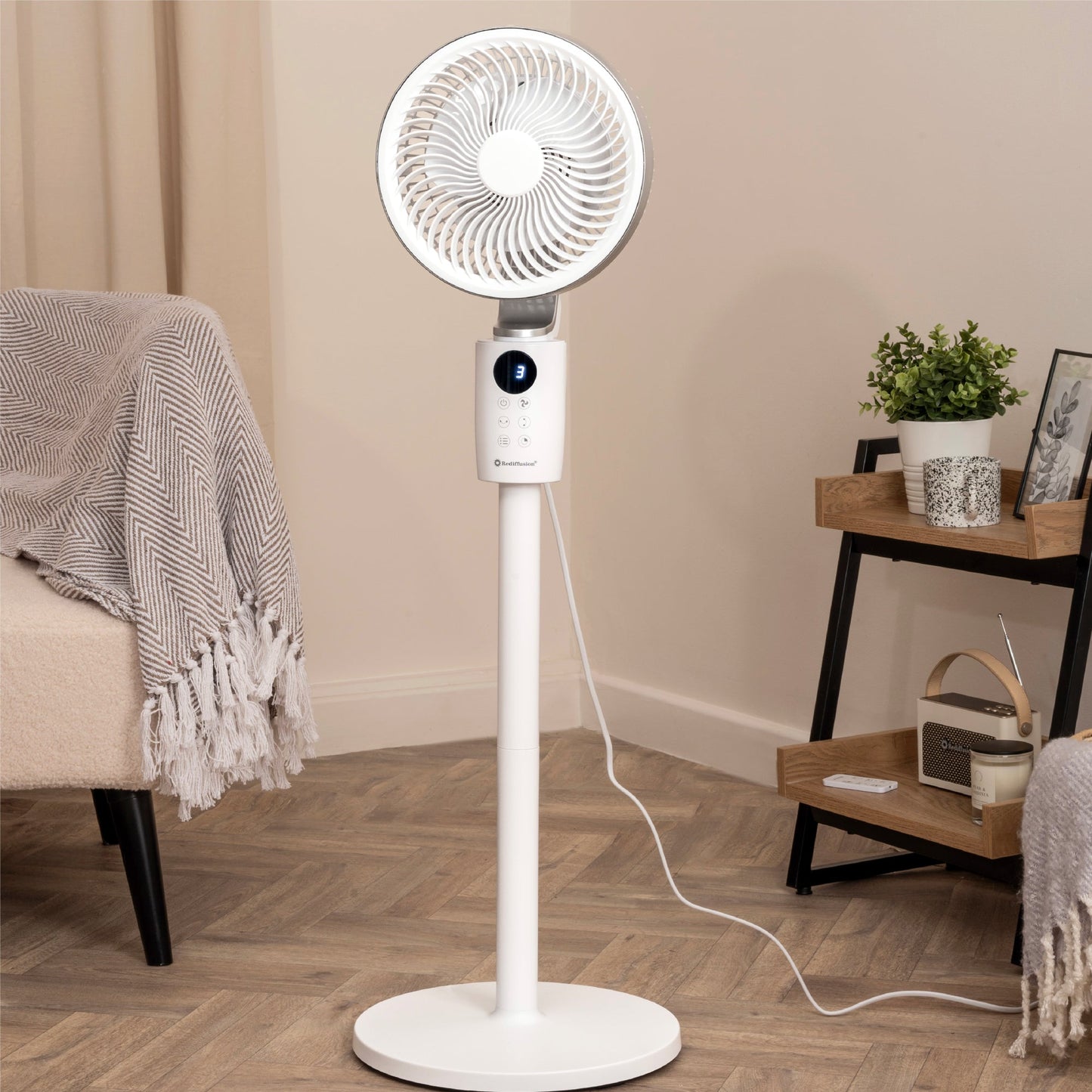 Rediffusion Air360 Fan White 360 oscillation