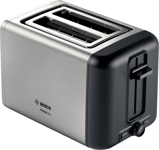 Bosch TAT3P420DE toaster 2 slice(s) 970 W Black, Silver