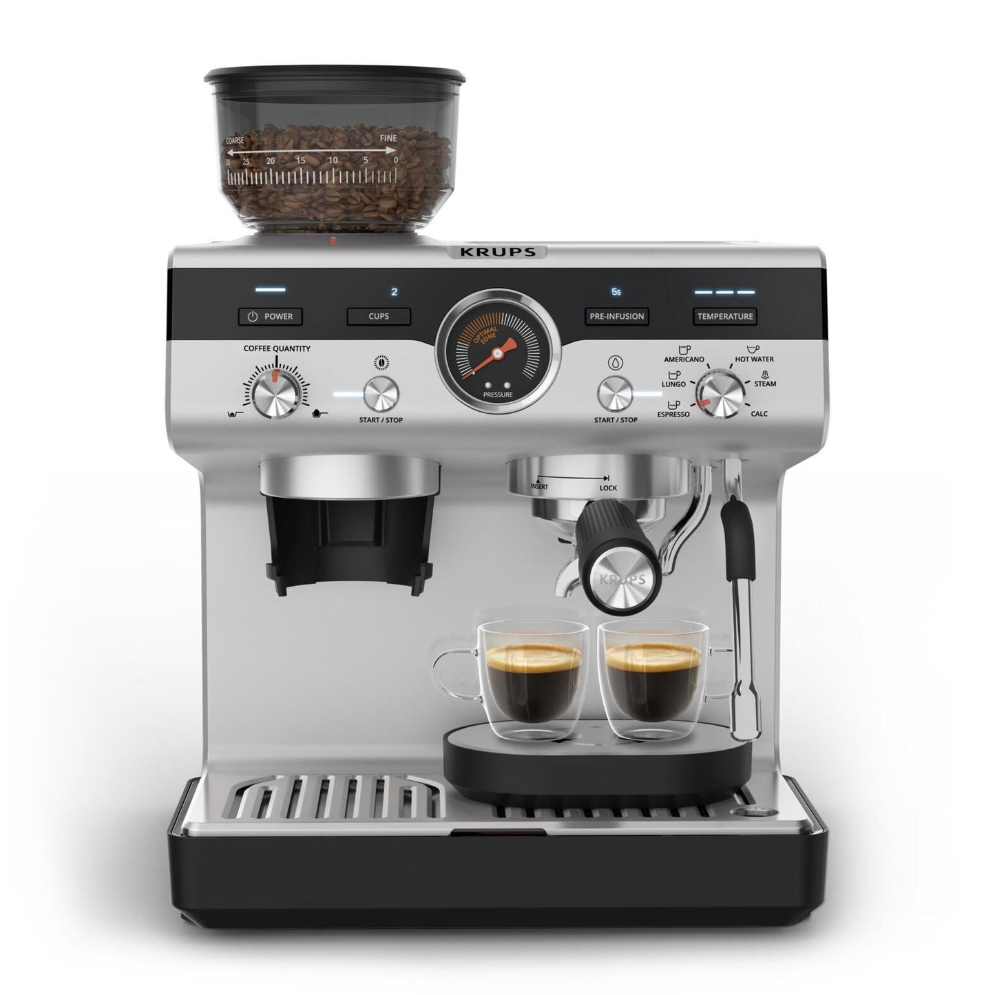 Krups Precision XP801T10 coffee maker Semi-auto Espresso machine 3 L -