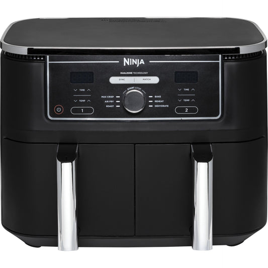Ninja AF400UK Foodi MAX Dual Zone Digital Air Fryer, 2 Drawers, 9.5L