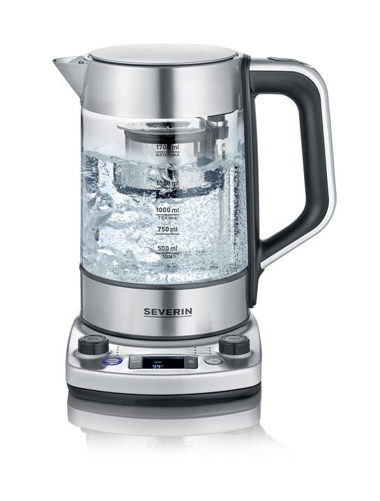 Severin WK 3422 electric kettle 1.7 L 3000 W Stainless steel -