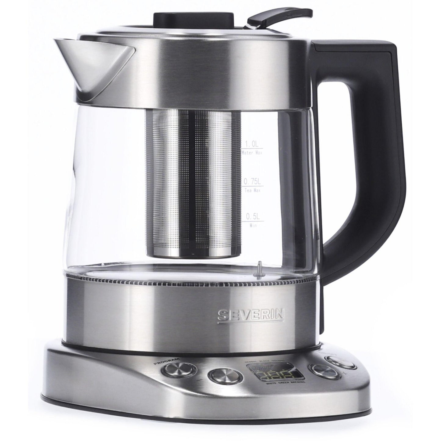 Severin WK 3473 electric kettle 1 L 2200 W Stainless steel,