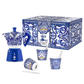 Bialetti X Dolce&Gabbana Blue Mediterranean Geschenkset (6 Tassen Moka und Rührstab-Set) - Tiny Lux