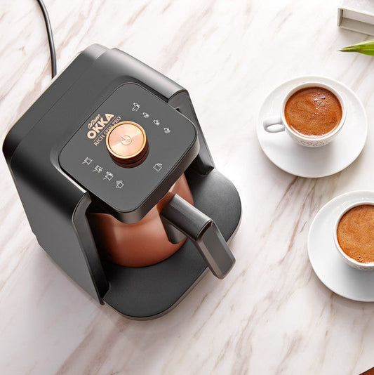 Arzum Okka Rich Spin Pro Turkisk Kaffe och Varm Dryck Maker, Velvetiser, Mjölkskummare