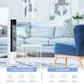HOMCOM Portable Air Cooler, 3L Tank Evaporative Ice Cooling Tower Fan with 3 Modes, 3 Speeds, Remote, Timer, 60° Oscillating, Portable Swamp Cooler for Home Bedroom, White