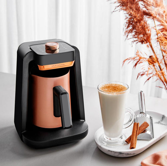 Arzum Okka Rich Spin Pro Turkisk Kaffe och Varm Dryck Maker, Velvetiser, Mjölkskummare