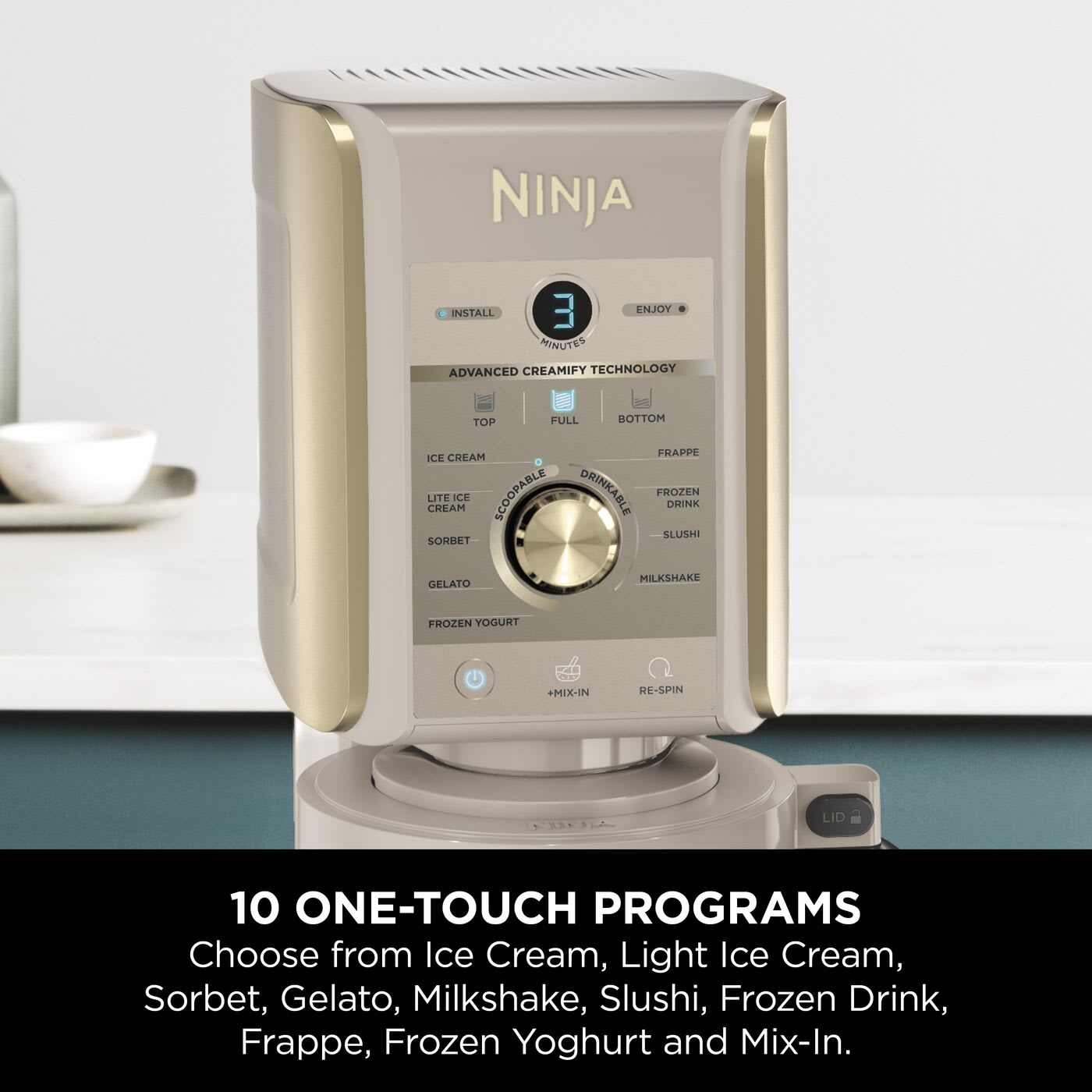 Ninja CREAMi Deluxe NC501UKSTGD Stone Gold – feature 10