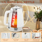 HOMCOM Stainless Steel Panel Kettle and Toaster Set - White