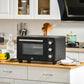 HOMCOM 21L Mini Countertop Oven, 100°C-230°C Adjustable Temp - Black