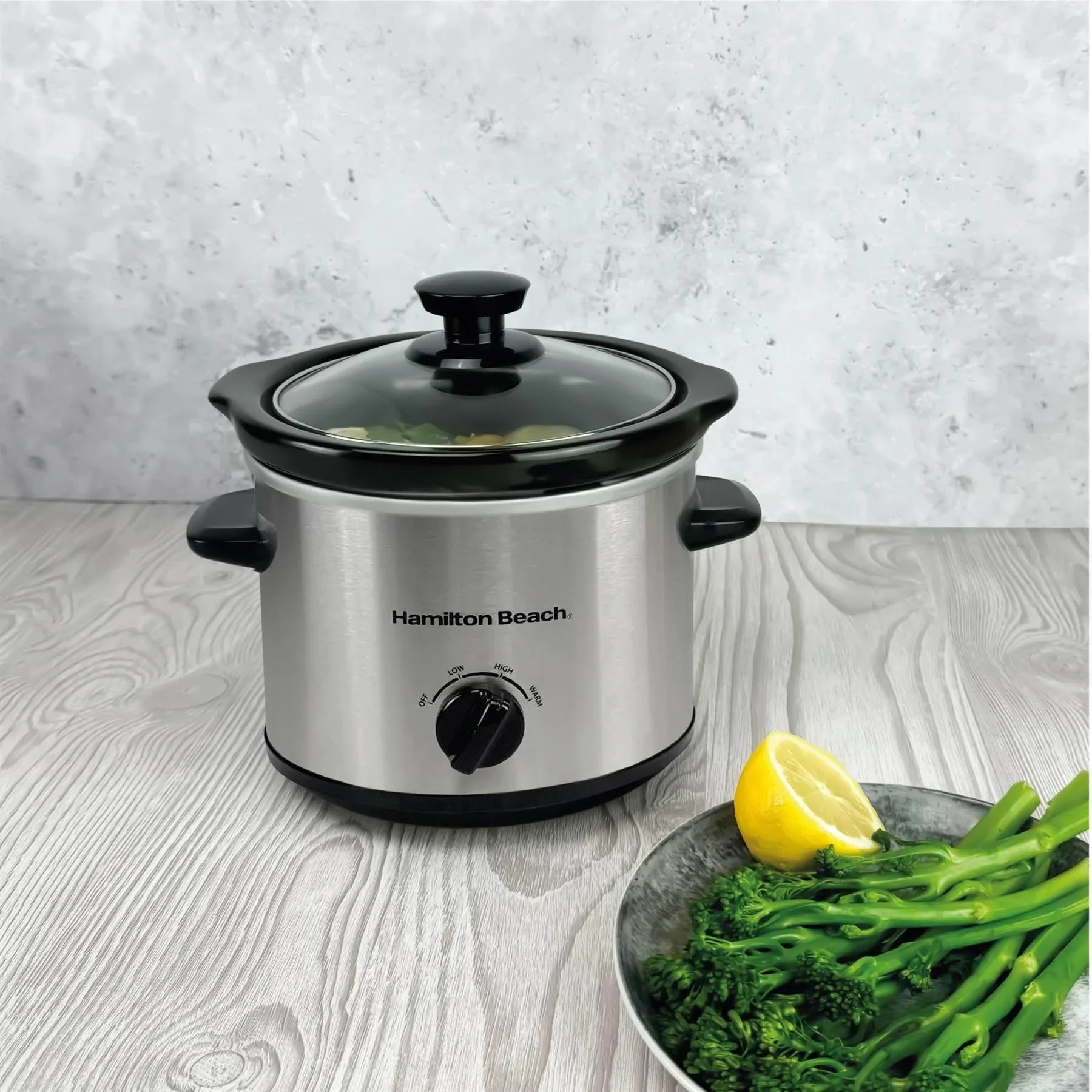 Hamilton Beach The Mighty Mini 1.8L Slow Cooker – Stainless Steel
