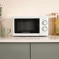 Hamilton Beach 20L Manual White Microwave with Stainless Steel Cavity