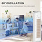HOMCOM Portable Air Cooler, 6L Tank Humidifier Evaporative Ice Cooling Fan Water Conditioner Unit with 3 Modes, 3 Speed, Remote, Timer, Oscillating for Home Bedroom, White