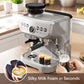 HOMCOM 15 Bar Coffee Machine with 15 Adjustable Grind Setting, Steamer and Complete Kit - Silver Colour
