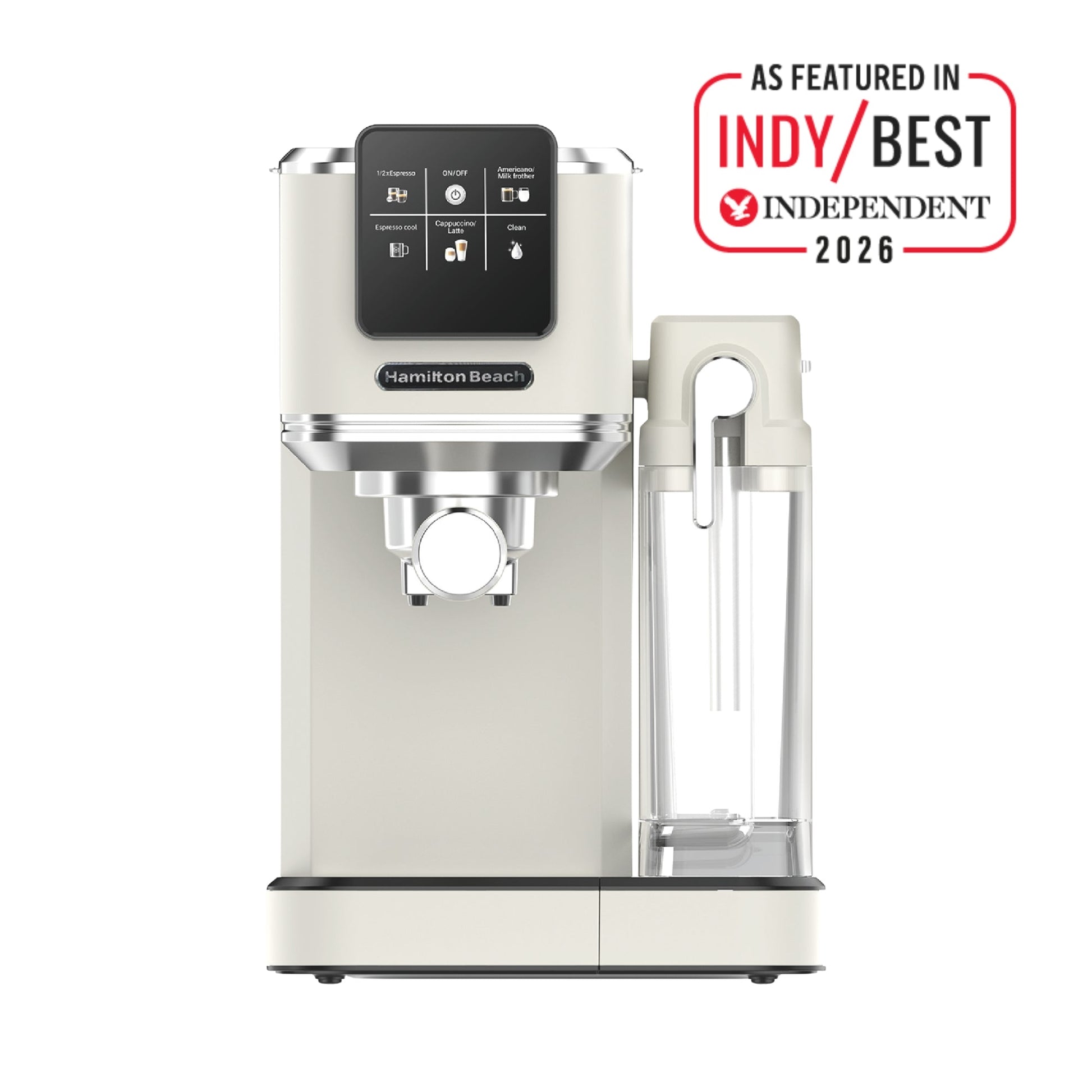 Hamilton Beach BaristaPro+ Touch 8-in-1 Espresso Machine Cream