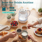HOMCOM Kettle and Toaster Set, 1.7L 3000W Rapid Kettle with Strix Thermostat, 4 Slice Toaster with 7 Browning Controls, Cream