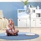 HOMCOM Pedestal Fan, Powerful Air Circulator, 36 Inch Floor Standing Fan with 3 Speed Settings, 70° Oscillating for Bedroom, Home and Office, White