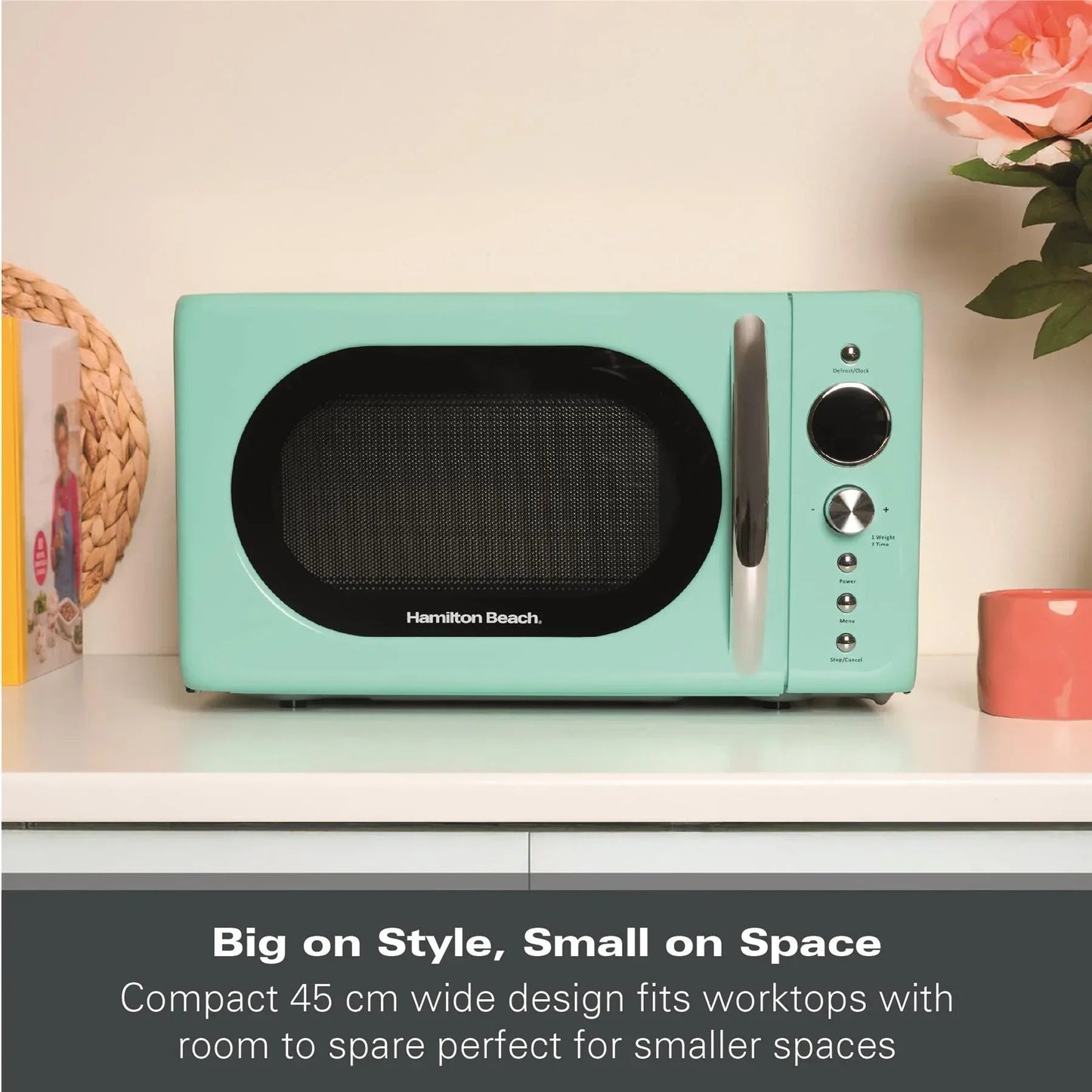 Hamilton Beach 20L Retro Microwave – Mint