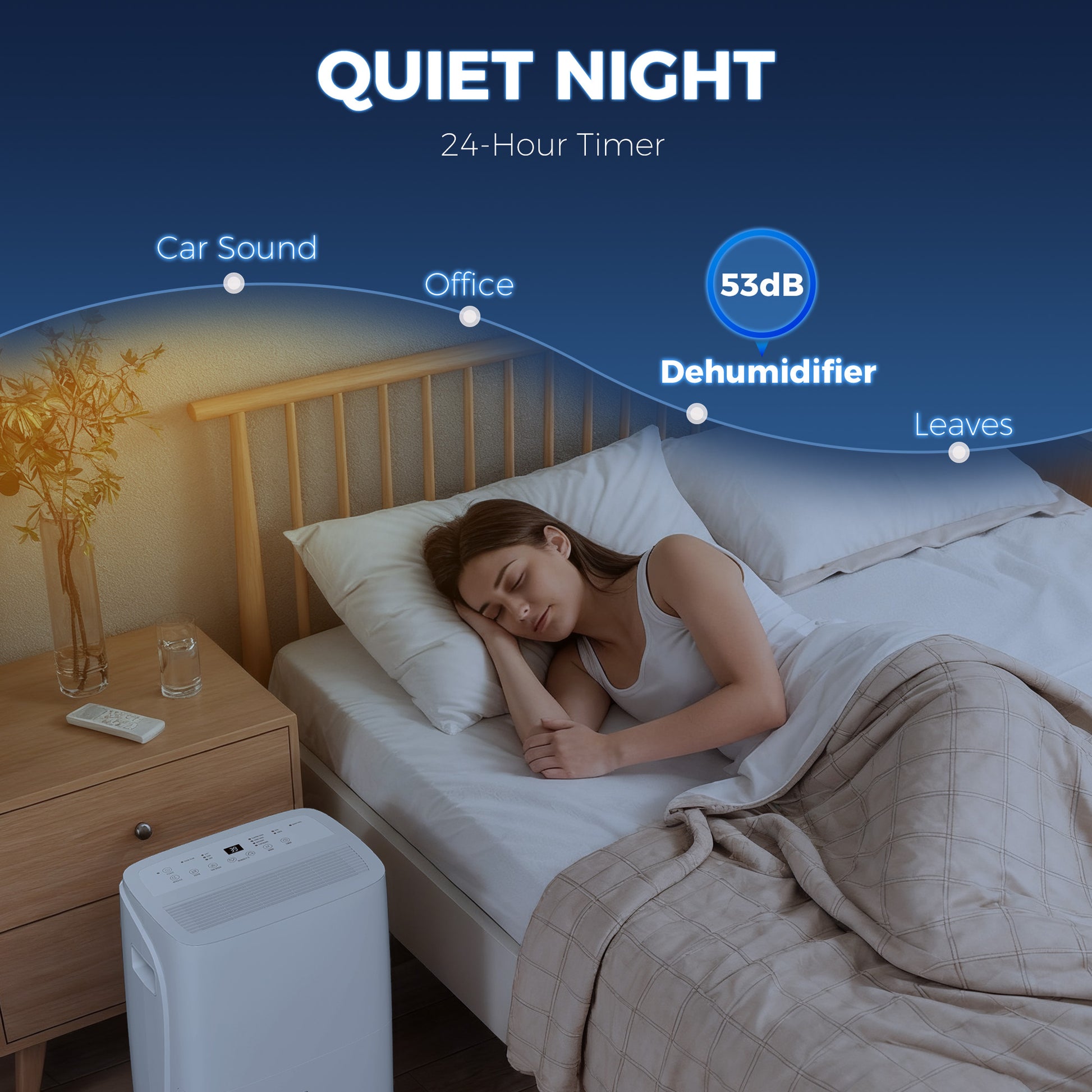 HOMCOM 30L/Day Dehumidifier with Auto-Clean Filter, Continuous Drainage, 4L Water Tank, 24H Timer, Digital Humidity Display, Dehumidifier for Home Damp, Bedroom, Condensation, Mould, Laundry Drying