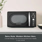 Hamilton Beach 20L Retro Microwave – Black