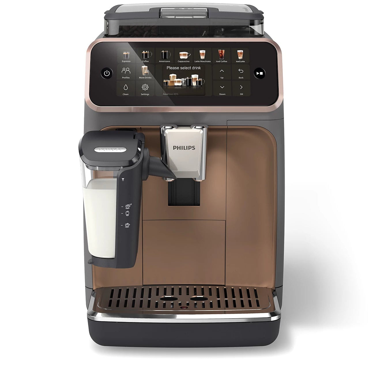 Philips Series 5500 LatteGo EP5544/80 Bean to Cup Fully Automatic Coffee Machine image 1