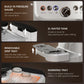 HOMCOM 15 Bar Coffee Machine with 15 Adjustable Grind Setting, Steamer and Complete Kit - Silver Colour
