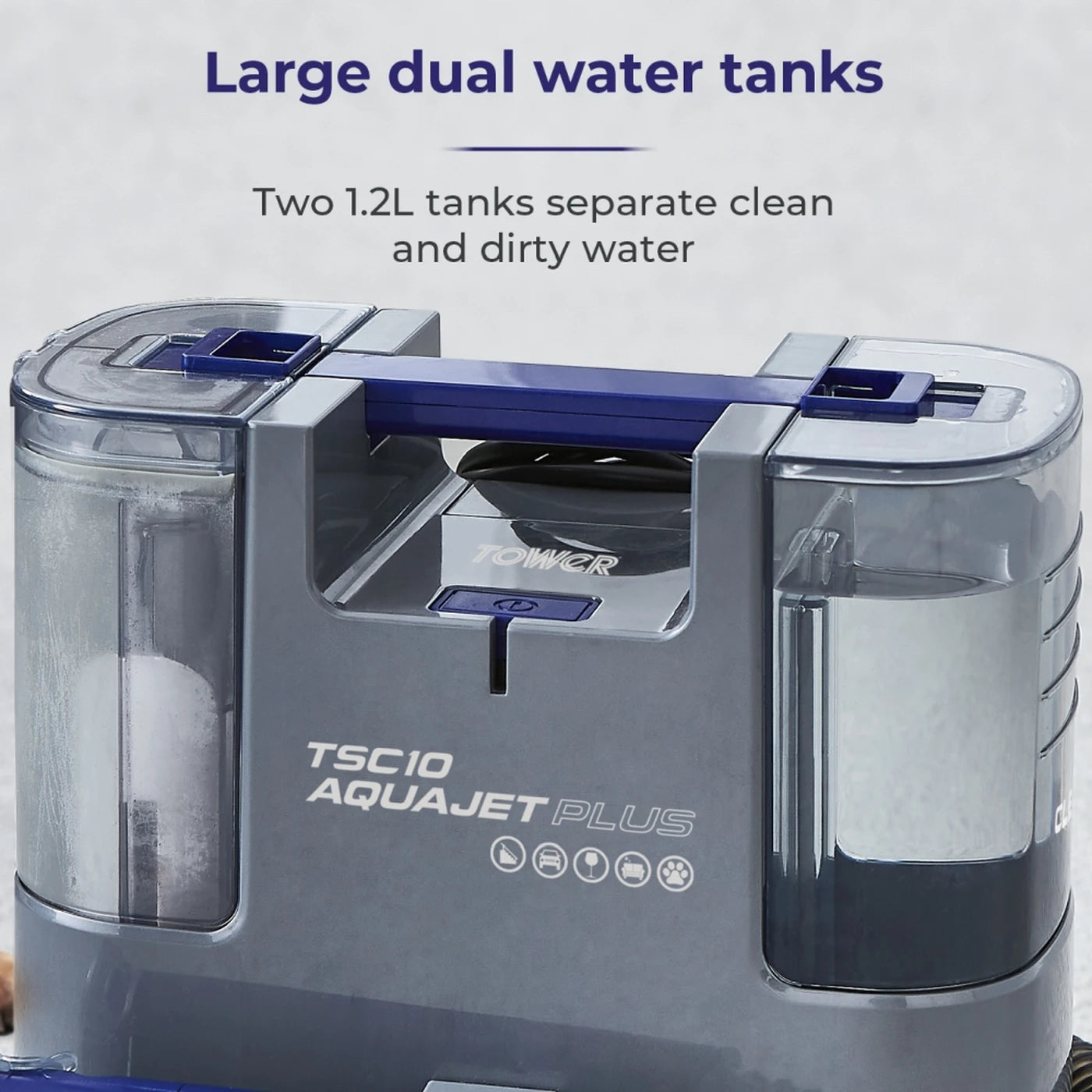 Tower TSC10 AquaJetPlus Bärbar Fläckrensare T548005