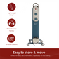 Rediffusion Vintage 9 Fin Oil Filled Radiator 2KW Blue