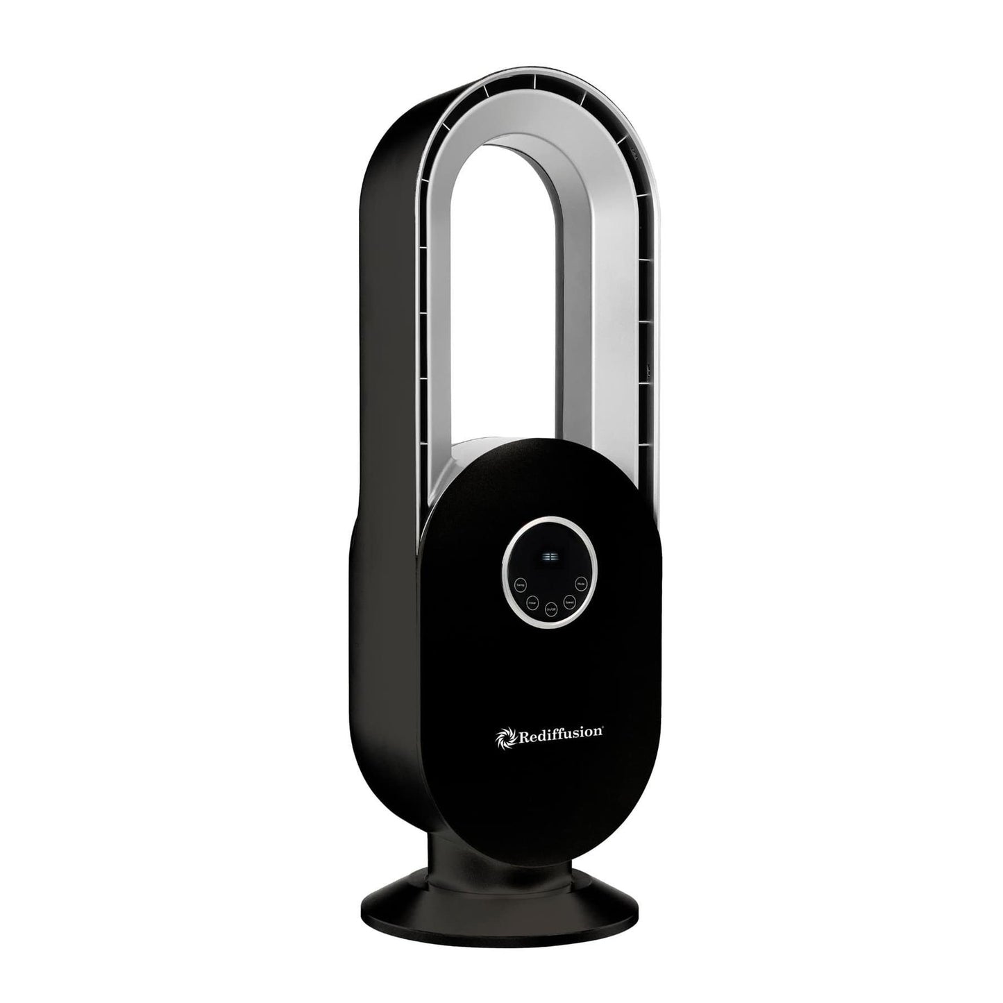 Rediffusion Bladeless Fan Black side view