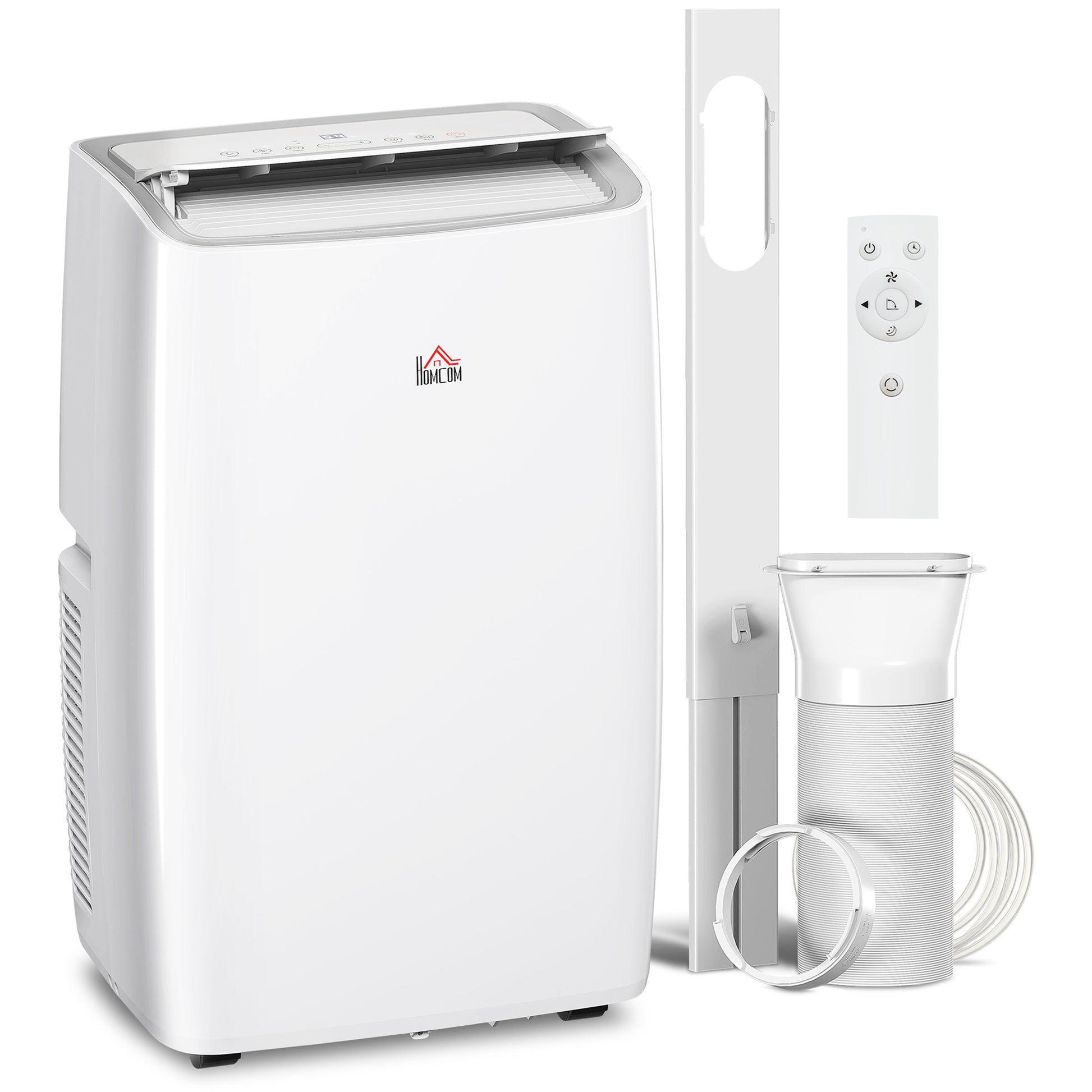 HOMCOM Portable Air Conditioner 12000 BTU BTU, 4-in-1 Air Conditioning Unit, Dehumidifier, Cooling, Fan, Child Lock, 35 m²