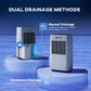 HOMCOM 20L/Day Portable Dehumidifier for Home, with LED Screen, Sleep Mode, 24H Timer, 4L Water Tank, Electric Air Dehumidifier for Damp Laundry Bedroom Basement