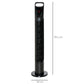 HOMCOM 31 Inch Bladeless Oscillating Tower Fan with 70° Oscillation, Remote Control, 7.5H Timer, 3 Speed 3 Modes, Electric Floor Standing Cooling Fan for Home Bedroom Office, Black