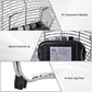 HOMCOM 18" Chrome Metal Floor Fan with Tilting, High Velocity, 3 Speed, Portable Gym Fan for Home Office, Silver