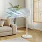 HOMCOM 40 cm Standing Fan, Cooling Floor Fan with 80° Oscillating, Adjustable Tilt and Height, 4 Speed, Remote Control, White