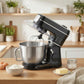 HOMCOM Stand Mixer, 6L 1400W Tilt-Head Food Mixer with 11 Speeds, Pulse & Fermentation Function, LED Display, Black