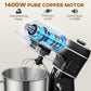HOMCOM Stand Mixer, 6L 1400W Tilt-Head Food Mixer with 11 Speeds, Pulse & Fermentation Function, LED Display, Black