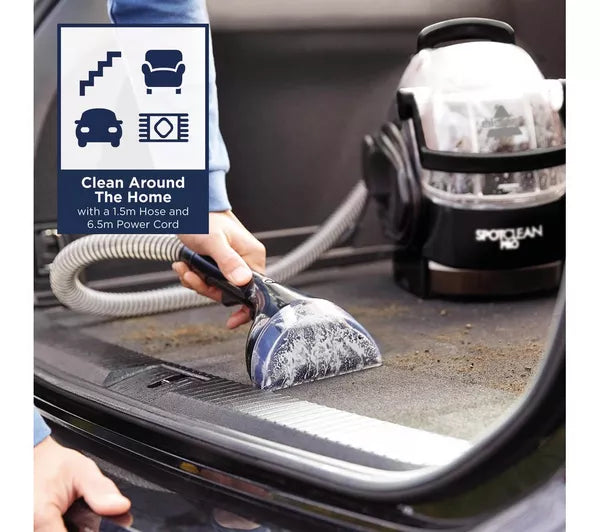 BISSELL SpotClean Pro 1558E Tragbarer Teppich- und Polsterreiniger – Schwarz