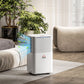 HOMCOM 12L/Day Dehumidifier with 2L Water Tank, Laundry Drying, Automatic Humidity Sensor, Electric Portable Dehumidifier with 24H Timer, 3 Modes for Home Damp, Mould and Condensation