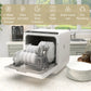 HOMCOM Six-Programme Countertop Dishwasher - White