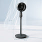 HOMCOM Pedestal Fan, Powerful Air Circulator, 36 Inch Floor Standing Fan with 3 Speed Settings, 70° Oscillating for Bedroom, Home and Office, Grey