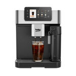 Beko CEG7348X CaffeExperto bean to cup coffee machine - silver, TFT colour touchscreen front view