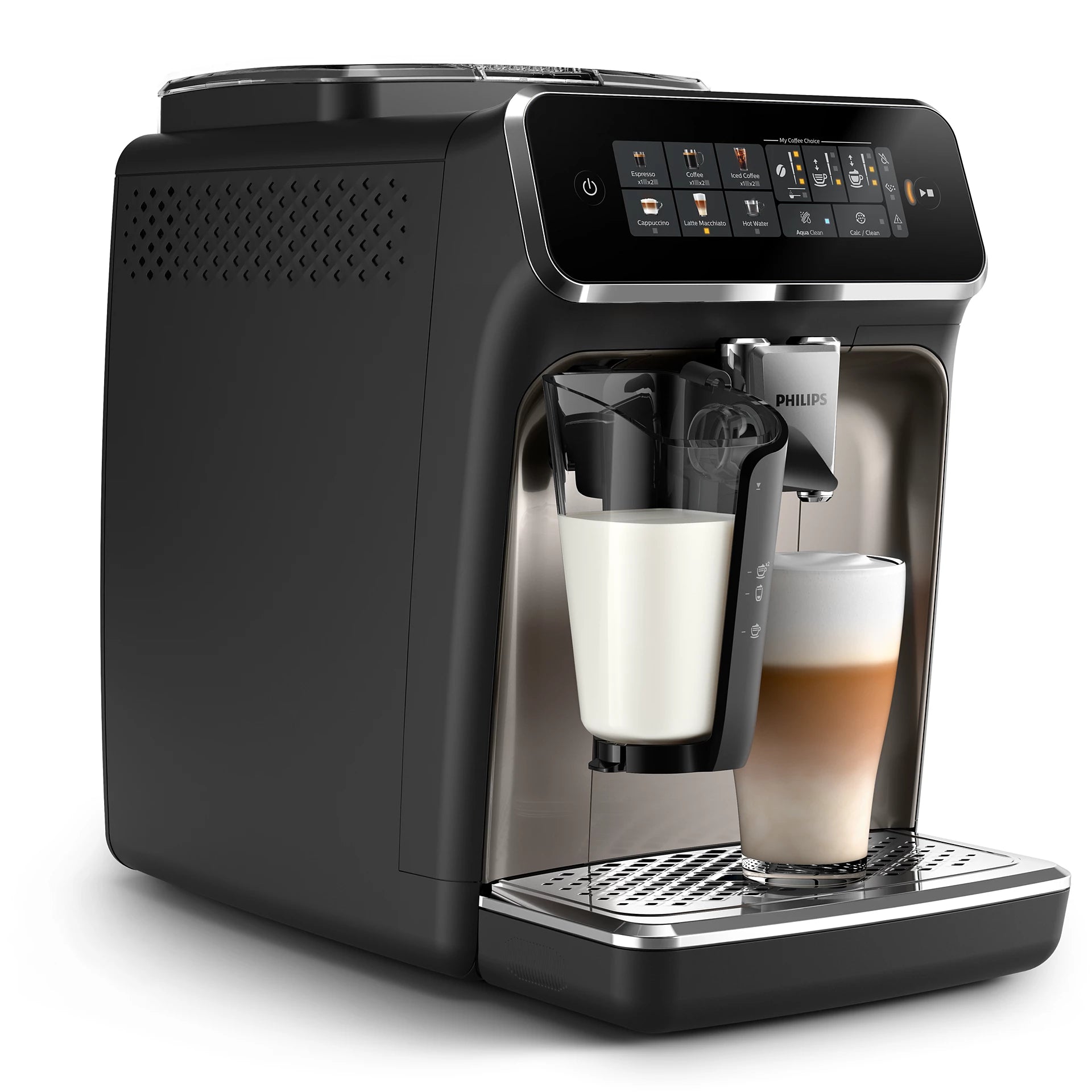 Philips EP3347/90 removable brew unit and AquaClean filter for easy cleaning and up to 5000 cups without descaling