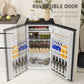 HOMCOM Under Counter Fridge, 91L Small Fridge with Chiller Box, Removable Shelf, Reversible Door, Adjustable Legs, Mini Refrigerator,  Silver Tone