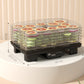 HOMCOM 40-70℃ Six-Tray Food Dehydrator - Black