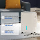 HOMCOM 30L/Day Dehumidifier with Auto-Clean Filter, Continuous Drainage, 4L Water Tank, 24H Timer, Digital Humidity Display, Dehumidifier for Home Damp, Bedroom, Condensation, Mould, Laundry Drying