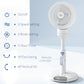 HOMCOM Standing Fan for Bedroom, 28" Pedestal Fan with Remote, 70° Oscillating, 90° Vertical Tilt, 3 Speeds, Adjustable Height, 7H Timer, Foot Button, White