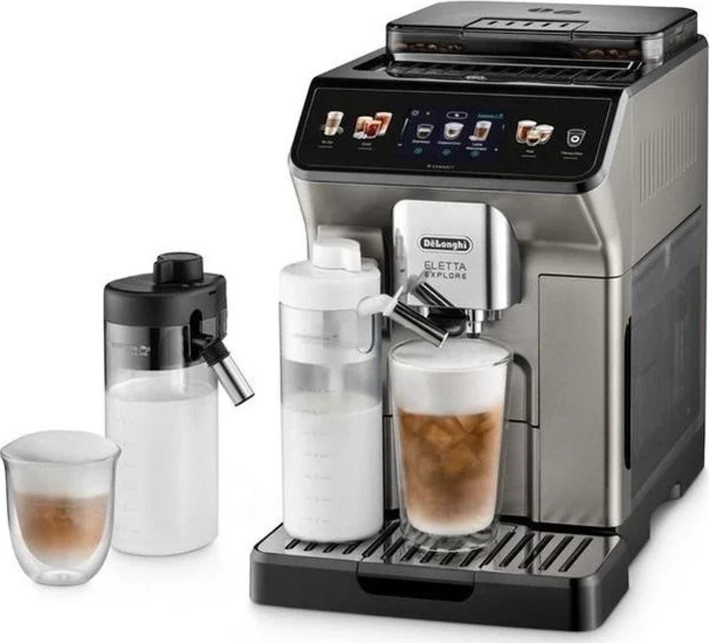 DeLonghi Eletta Explore ECAM450.86.T Smart Bönor till Kopp Kaffemaskin - Silver