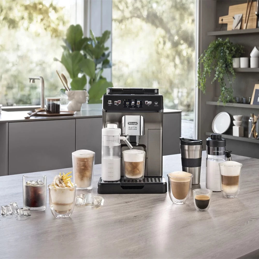 DeLonghi Eletta Explore ECAM450.86.T Smart Bönor till Kopp Kaffemaskin - Silver